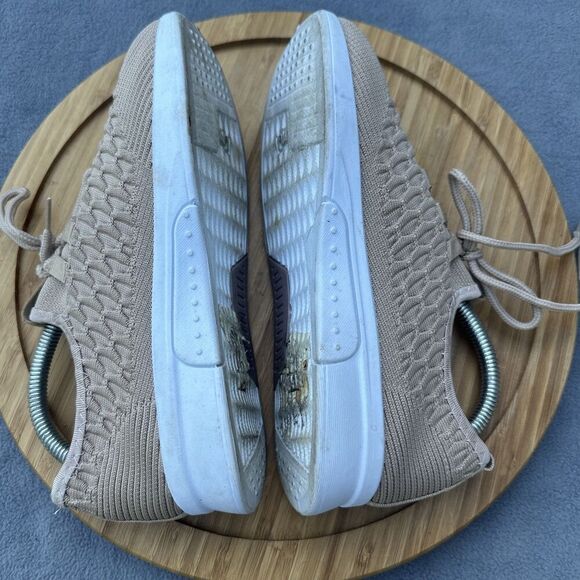 Danskin Honor Lace Up Sneakers Knit Stretch Walking Shoes Womens Size 7 Tan - Picture 7 of 10